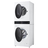 LG WKHC152HWA Laundry Center, AI DD, TurboWash 360, Washtower, White colour
Washer: 3.1 cu. ft. Capacity, 24 inch Width, 6 Wash Cycles, 5 Temperature Settings, Steam Clean, 1,300 RPM Spin Speed, Wifi Enabled
Dryer: 4.2 cu. ft. Capacity