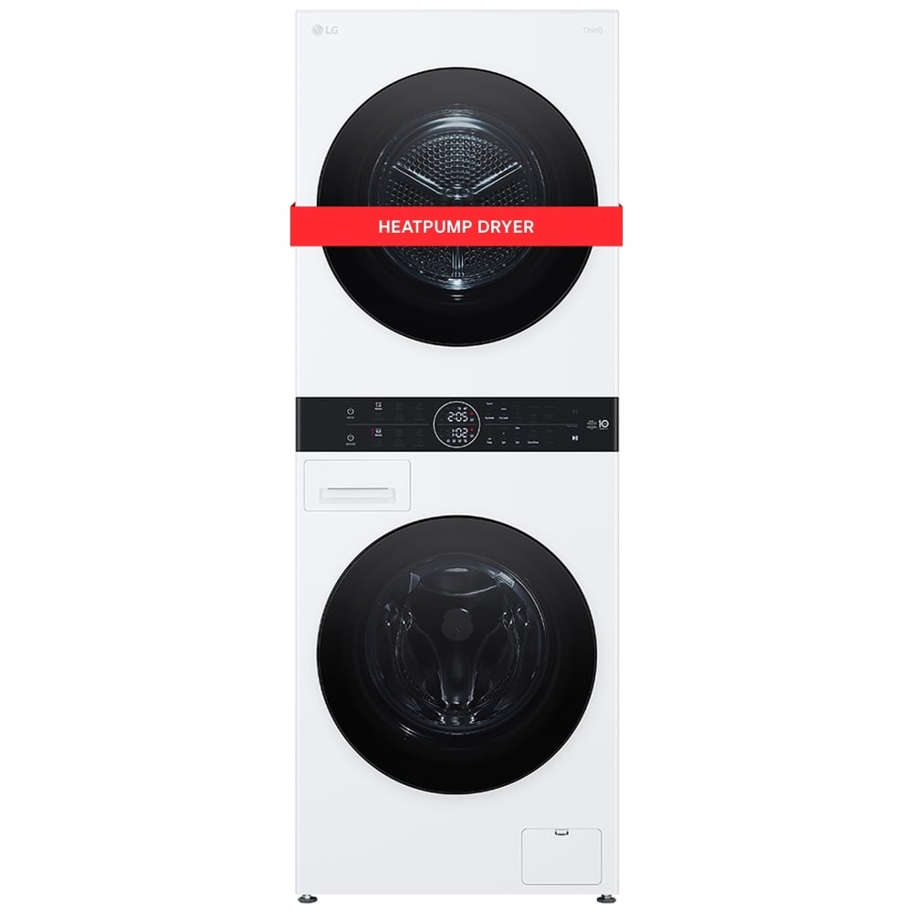 LG WashTower™ with Heat Pump Dryer, 3.1 cu.ft. Washer, 4.2 cu.ft. Dryer WKHC152HWA