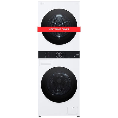 LG WashTower™ with Heat Pump Dryer, 3.1 cu.ft. Washer, 4.2 cu.ft. Dryer WKHC152HWA