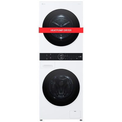 LG WashTower™ with Heat Pump Dryer, 3.1 cu.ft. Washer, 4.2 cu.ft. Dryer WKHC152HWA