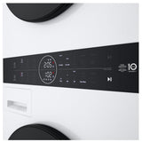 LG WKHC152HWA Laundry Center, AI DD, TurboWash 360, Washtower, White colour
Washer: 3.1 cu. ft. Capacity, 24 inch Width, 6 Wash Cycles, 5 Temperature Settings, Steam Clean, 1,300 RPM Spin Speed, Wifi Enabled
Dryer: 4.2 cu. ft. Capacity