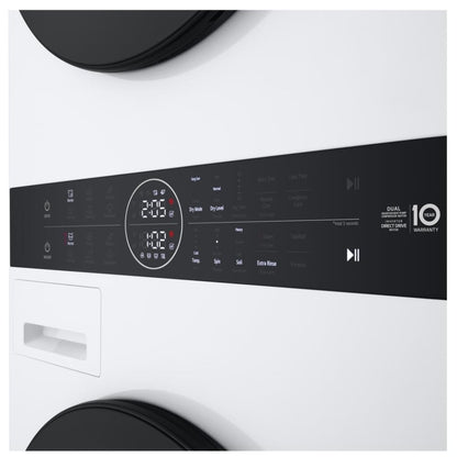 LG WashTower™ with Heat Pump Dryer, 3.1 cu.ft. Washer, 4.2 cu.ft. Dryer WKHC152HWA