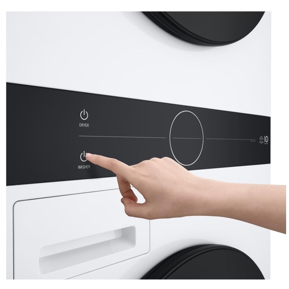 LG WashTower™ with Heat Pump Dryer, 3.1 cu.ft. Washer, 4.2 cu.ft. Dryer WKHC152HWA