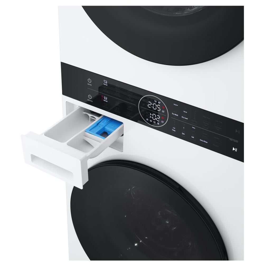 LG WashTower™ with Heat Pump Dryer, 3.1 cu.ft. Washer, 4.2 cu.ft. Dryer WKHC152HWA