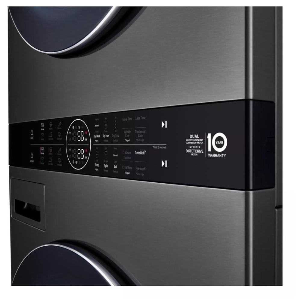 LG WashTower™ with DirectDrive® Heat Pump Dryer, 5.8 cu.ft. Washer, 7.8 cu.ft. Dryer WKHC252HBA