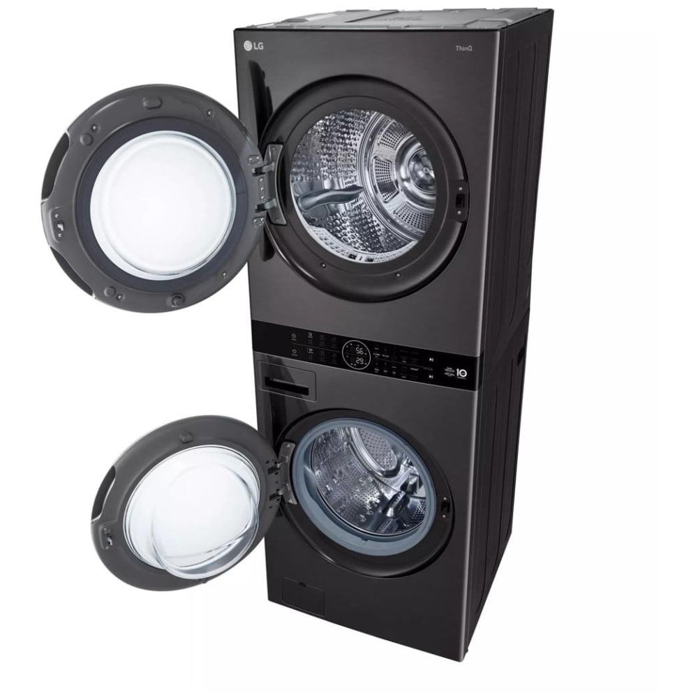 LG WashTower™ with DirectDrive® Heat Pump Dryer, 5.8 cu.ft. Washer, 7.8 cu.ft. Dryer WKHC252HBA