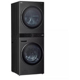 LG WKHC252HBA Laundry Center, AI DD, TurboWash 360, Washtower, Ventless - Heat Pump, Black Stainless Steel colour
Washer: 5.8 cu. ft. Capacity, 27 inch Width, 6 Wash Cycles, Steam Clean, 1,300 RPM Spin Speed, Wifi Enabled
Dryer: 7.8 cu. ft. Capacity