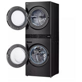 LG WKHC252HBA Laundry Center, AI DD, TurboWash 360, Washtower, Ventless - Heat Pump, Black Stainless Steel colour
Washer: 5.8 cu. ft. Capacity, 27 inch Width, 6 Wash Cycles, Steam Clean, 1,300 RPM Spin Speed, Wifi Enabled
Dryer: 7.8 cu. ft. Capacity