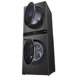 LG WKHC252HBA Laundry Center, AI DD, TurboWash 360, Washtower, Ventless - Heat Pump, Black Stainless Steel colour
Washer: 5.8 cu. ft. Capacity, 27 inch Width, 6 Wash Cycles, Steam Clean, 1,300 RPM Spin Speed, Wifi Enabled
Dryer: 7.8 cu. ft. Capacity
