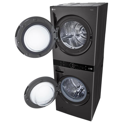 LG WashTower™ with DirectDrive® Heat Pump Dryer, 5.8 cu.ft. Washer, 7.8 cu.ft. Dryer WKHC252HBA