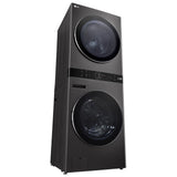 LG WKHC252HBA Laundry Center, AI DD, TurboWash 360, Washtower, Ventless - Heat Pump, Black Stainless Steel colour
Washer: 5.8 cu. ft. Capacity, 27 inch Width, 6 Wash Cycles, Steam Clean, 1,300 RPM Spin Speed, Wifi Enabled
Dryer: 7.8 cu. ft. Capacity