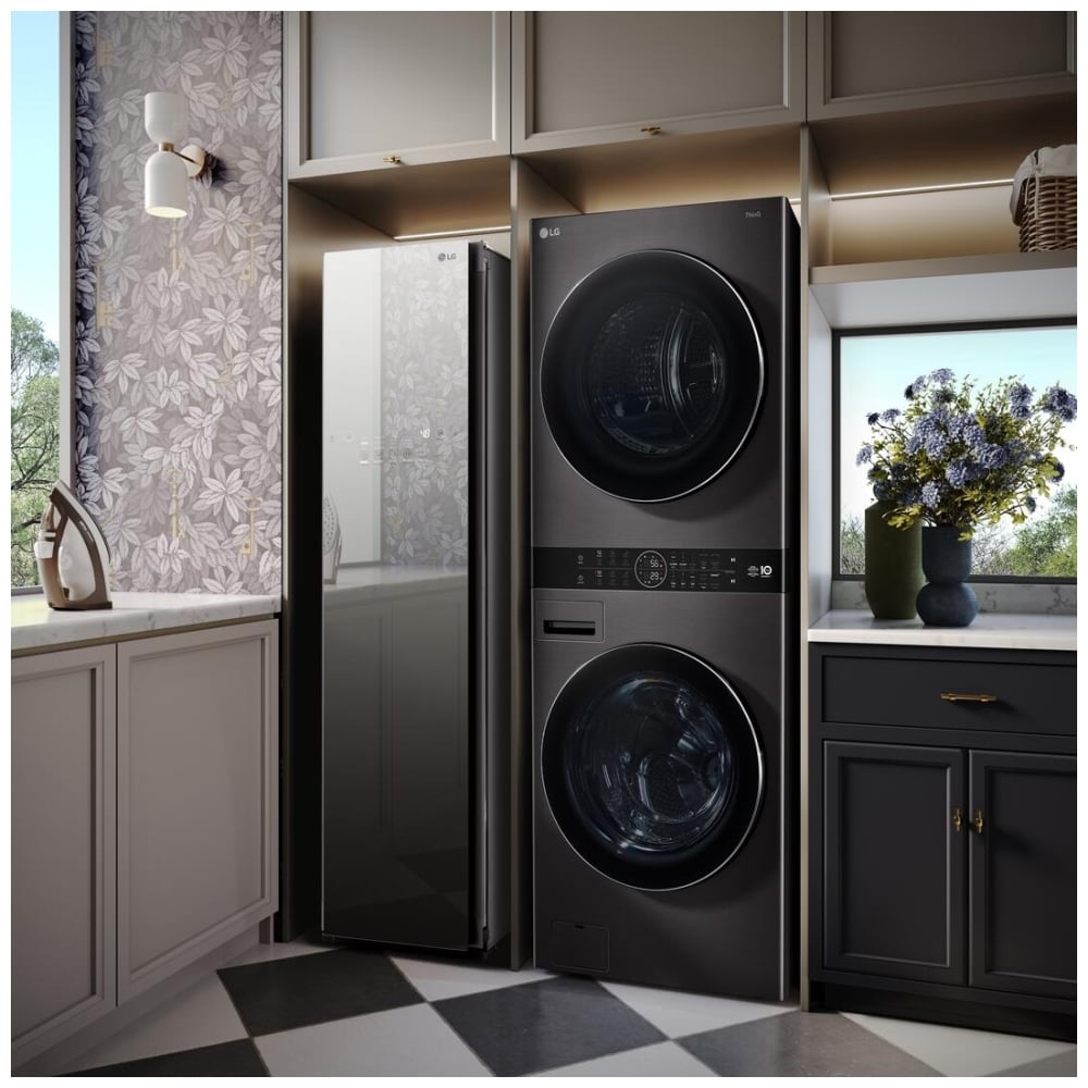 LG WashTower™ with DirectDrive® Heat Pump Dryer, 5.8 cu.ft. Washer, 7.8 cu.ft. Dryer WKHC252HBA