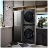 LG WKHC252HBA Laundry Center, AI DD, TurboWash 360, Washtower, Ventless - Heat Pump, Black Stainless Steel colour
Washer: 5.8 cu. ft. Capacity, 27 inch Width, 6 Wash Cycles, Steam Clean, 1,300 RPM Spin Speed, Wifi Enabled
Dryer: 7.8 cu. ft. Capacity