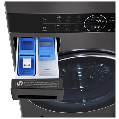 LG WashTower™ with DirectDrive® Heat Pump Dryer, 5.8 cu.ft. Washer, 7.8 cu.ft. Dryer WKHC252HBA