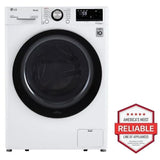 LG WM1455HWA Front Load Washer, 24 inch Width, 2.6 cu. ft. Washer Capacity, 1,400 RPM Washer Spin Speed, 9 Wash Cycles, 5 Temperature Settings, Water Heater, Steam Clean, ENERGY STAR Certified, Wifi Enabled, White colour