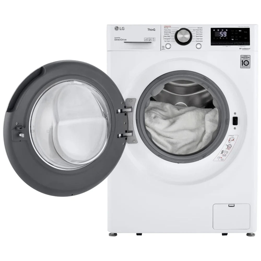 2.6 cu.ft. Smart Compact Front Load Washer with Built-In Intelligence WM1455HWA