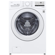 LG WM3400CW Front Load Washer, 27 inch Width, 5.2 cu. ft. Washer Capacity, 1,300 RPM Washer Spin Speed, 8 Wash Cycles, 5 Temperature Settings, ENERGY STAR Certified, White colour