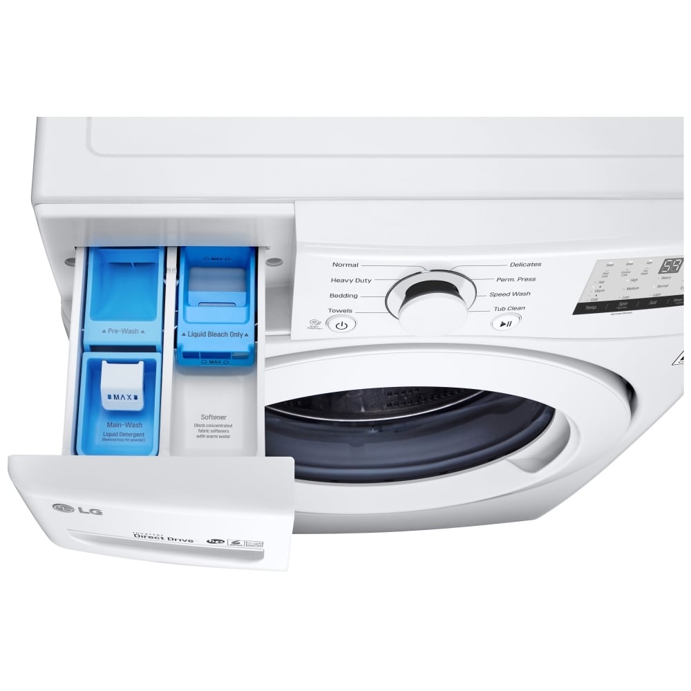 LG WM3400CW 5.2 cu. ft. Ultra Large Front Load Washer
