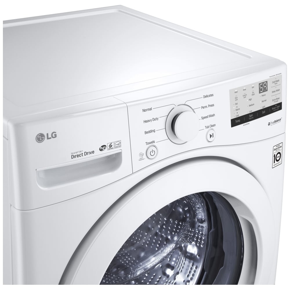 LG WM3400CW 5.2 cu. ft. Ultra Large Front Load Washer