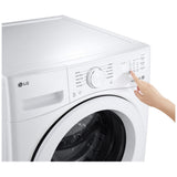 LG WM3420CW Front Load Washer, 27 inch Width, 5.2 cu. ft. Washer Capacity, 1,300 RPM Washer Spin Speed, 10 Wash Cycles, 5 Temperature Settings, ENERGY STAR Certified, White colour