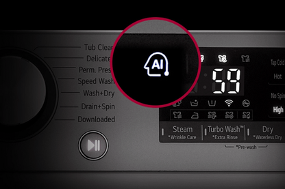 LG WM3555HVA 2.6 cu. ft. Front Load Washer & Dryer Combo