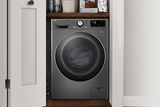 LG WM3555HVA All-in-One Washer Dryer Combo Front Load Electric Dryer, 24 inch Width, 2.6 cu. ft. Dryer Capacity, 2.6 cu. ft. Washer Capacity, 1,400 RPM Washer Spin Speed, Steam Clean, 14 Wash Cycles, Wifi Enabled, Electric, Graphite Steel colour
