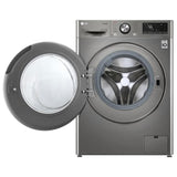 LG WM3555HVA All-in-One Washer Dryer Combo Front Load Electric Dryer, 24 inch Width, 2.6 cu. ft. Dryer Capacity, 2.6 cu. ft. Washer Capacity, 1,400 RPM Washer Spin Speed, Steam Clean, 14 Wash Cycles, Wifi Enabled, Electric, Graphite Steel colour