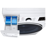 LG WM3600HWA Front Load Washer, 27 inch Width, 5.2 cu. ft. Washer Capacity, 1,300 RPM Washer Spin Speed, 10 Wash Cycles, 5 Temperature Settings, Water Heater, Steam Clean, ENERGY STAR Certified, Wifi Enabled, White colour