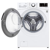 LG WM3600HWA Front Load Washer, 27 inch Width, 5.2 cu. ft. Washer Capacity, 1,300 RPM Washer Spin Speed, 10 Wash Cycles, 5 Temperature Settings, Water Heater, Steam Clean, ENERGY STAR Certified, Wifi Enabled, White colour