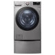 LG Washer WM3850HVA & Electric Dryer DLEX3850V & Stacking Kit KSTK4