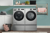 LG WM5500HVA Front Load Washer, 27 inch Width, 5.2 cu. ft. Washer Capacity, 1,300 RPM Washer Spin Speed, 25 Wash Cycles, 5 Temperature Settings, Water Heater, Steam Clean, ENERGY STAR Certified, Wifi Enabled, Graphite Steel colour