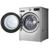 LG WM5800HVA Front Load Washer, 27 inch Width, 5 cu. ft. Washer Capacity, 1,300 RPM Washer Spin Speed, 29 Wash Cycles, 5 Temperature Settings, Water Heater, Steam Clean, ENERGY STAR Certified, Wifi Enabled