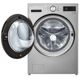 LG WM5800HVA Front Load Washer, 27 inch Width, 5 cu. ft. Washer Capacity, 1,300 RPM Washer Spin Speed, 29 Wash Cycles, 5 Temperature Settings, Water Heater, Steam Clean, ENERGY STAR Certified, Wifi Enabled