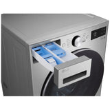 LG WM5800HVA Front Load Washer, 27 inch Width, 5 cu. ft. Washer Capacity, 1,300 RPM Washer Spin Speed, 29 Wash Cycles, 5 Temperature Settings, Water Heater, Steam Clean, ENERGY STAR Certified, Wifi Enabled