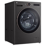 LG WM6500HBA Front Load Washer, 27 inch Width, 5.8 cu. ft. Washer Capacity, 1,300 RPM Washer Spin Speed, 25 Wash Cycles, 5 Temperature Settings, Water Heater, Steam Clean, ENERGY STAR Certified, Wifi Enabled, Black Stainless Steel colour