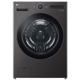 LG WM6500HBA Front Load Washer, 27 inch Width, 5.8 cu. ft. Washer Capacity, 1,300 RPM Washer Spin Speed, 25 Wash Cycles, 5 Temperature Settings, Water Heater, Steam Clean, ENERGY STAR Certified, Wifi Enabled, Black Stainless Steel colour