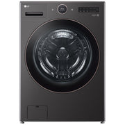 LG WM6500HBA Front Load Washer, 27 inch Width, 5.8 cu. ft. Washer Capacity, 1,300 RPM Washer Spin Speed, 25 Wash Cycles, 5 Temperature Settings, Water Heater, Steam Clean, ENERGY STAR Certified, Wifi Enabled, Black Stainless Steel colour