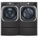 LG Washer WM8900HBA & Electric Dryer DLEX8900B & Stacking Kit KSTK2