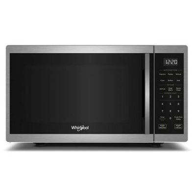 Whirlpool WMCS3019RS Countertop Microwave, 20 inch Exterior Width, 0.9 cu. ft. Capacity, 11.06 inch Height, st colour