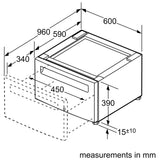 Bosch WMZPW2XW Pearl Steel Washer Pedestal
