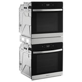 Whirlpool WOD52ES4MZ Double Wall Oven, 24 inch Exterior Width, True Convection, Self Clean, 5.8 cu. ft. Capacity, Wifi Enabled, Air Fry, Stainless Steel colour
