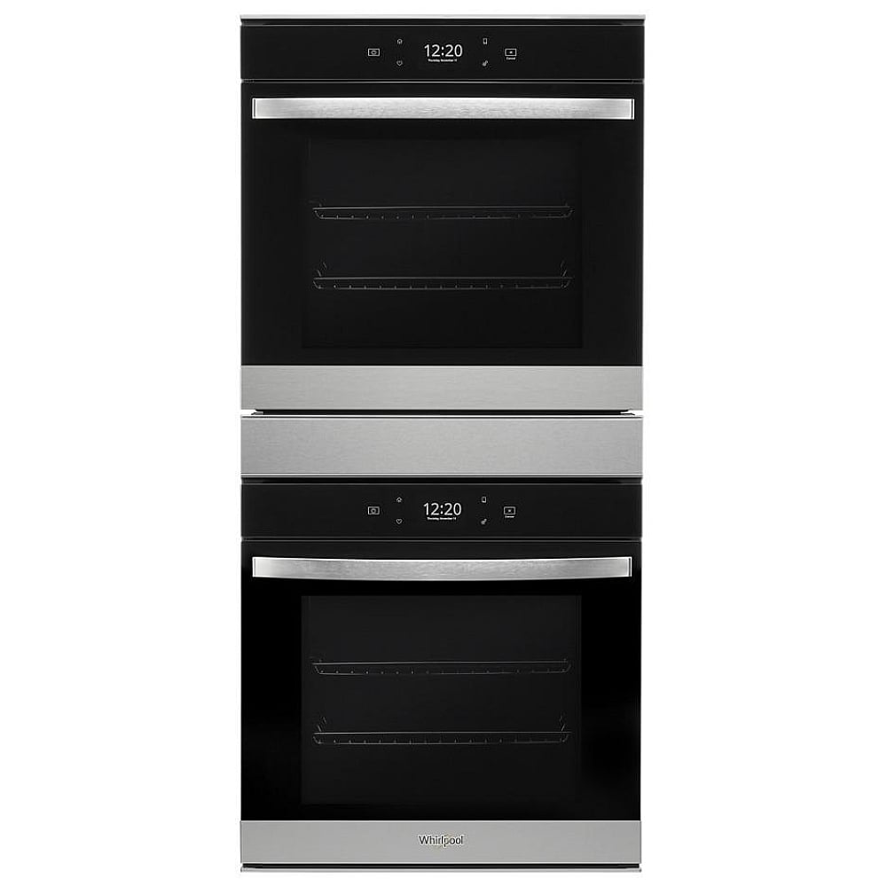 Whirlpool WOD52ES4MZ Double Wall Oven, 24 inch Exterior Width, True Convection, Self Clean, 5.8 cu. ft. Capacity, Wifi Enabled, Air Fry, Stainless Steel colour