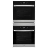 Whirlpool WOD52ES4MZ Double Wall Oven, 24 inch Exterior Width, True Convection, Self Clean, 5.8 cu. ft. Capacity, Wifi Enabled, Air Fry, Stainless Steel colour