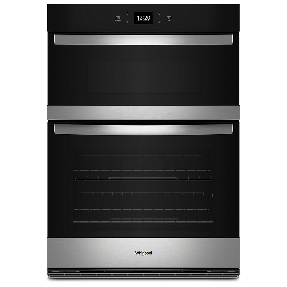 Whirlpool WOEC5027LZ Microwave Wall Oven Combo, 27 inch Exterior Width, Convection, One Oven Self Clean, 5.7 cu. ft. Capacity, Wifi Enabled, Air Fry, Stainless Steel colour