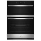 Whirlpool WOEC5027LZ Microwave Wall Oven Combo, 27 inch Exterior Width, Convection, One Oven Self Clean, 5.7 cu. ft. Capacity, Wifi Enabled, Air Fry, Stainless Steel colour