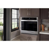 Whirlpool WOEC5030LZ Microwave Wall Oven Combo, 30 inch Exterior Width, Convection, Self Clean, 6.4 cu. ft. Capacity, Wifi Enabled, Air Fry, Stainless Steel colour