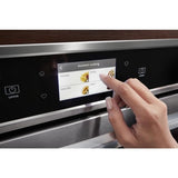 Whirlpool WOEC5030LZ Microwave Wall Oven Combo, 30 inch Exterior Width, Convection, Self Clean, 6.4 cu. ft. Capacity, Wifi Enabled, Air Fry, Stainless Steel colour