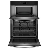 Whirlpool WOEC5030LZ Microwave Wall Oven Combo, 30 inch Exterior Width, Convection, Self Clean, 6.4 cu. ft. Capacity, Wifi Enabled, Air Fry, Stainless Steel colour