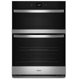 Whirlpool WOEC5030LZ Microwave Wall Oven Combo, 30 inch Exterior Width, Convection, Self Clean, 6.4 cu. ft. Capacity, Wifi Enabled, Air Fry, Stainless Steel colour