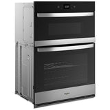Whirlpool WOEC5030LZ Microwave Wall Oven Combo, 30 inch Exterior Width, Convection, Self Clean, 6.4 cu. ft. Capacity, Wifi Enabled, Air Fry, Stainless Steel colour